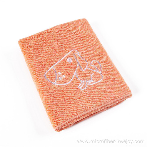 clean pet towel Customized dog shower towel